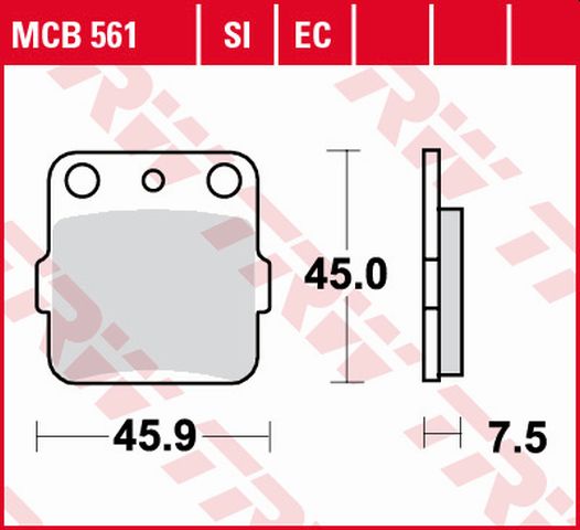 Brake pads TRW LUCAS MCB561 (KH84)