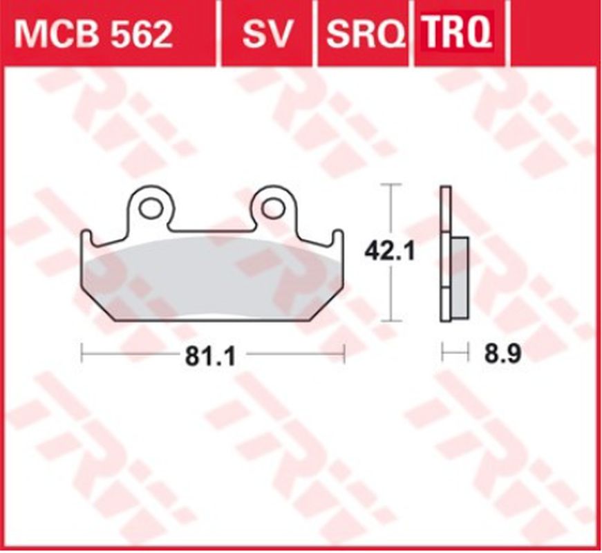 Brake pads TRW LUCAS MCB562TRQ (KH121)