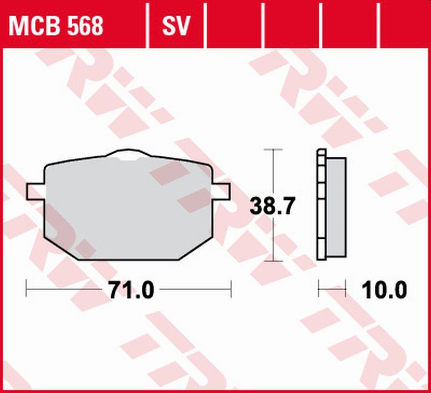 Brake pads TRW LUCAS MCB568 (KH101)
