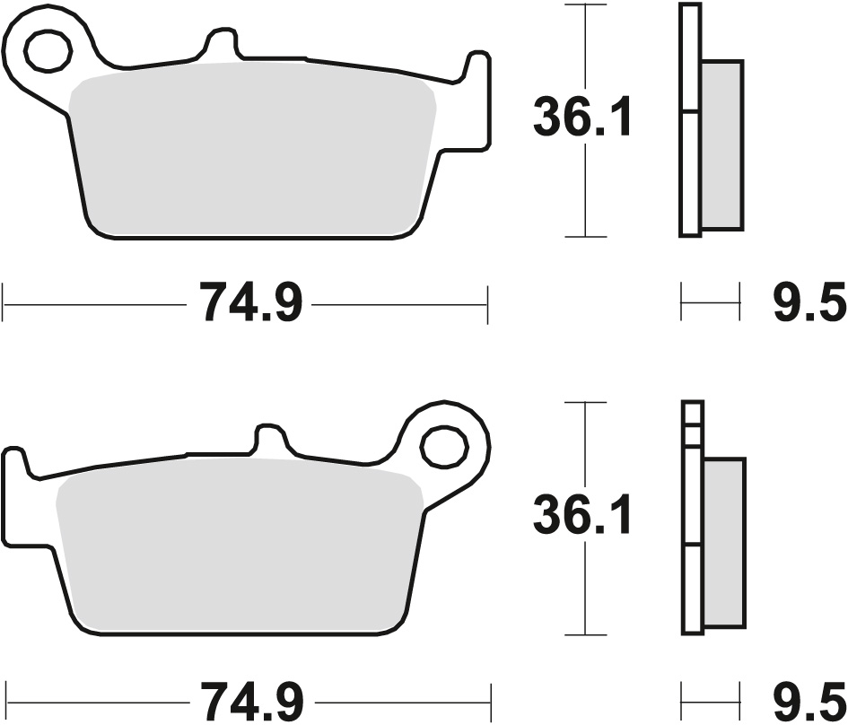 Brake pads TRW LUCAS MCB575 (KH131)