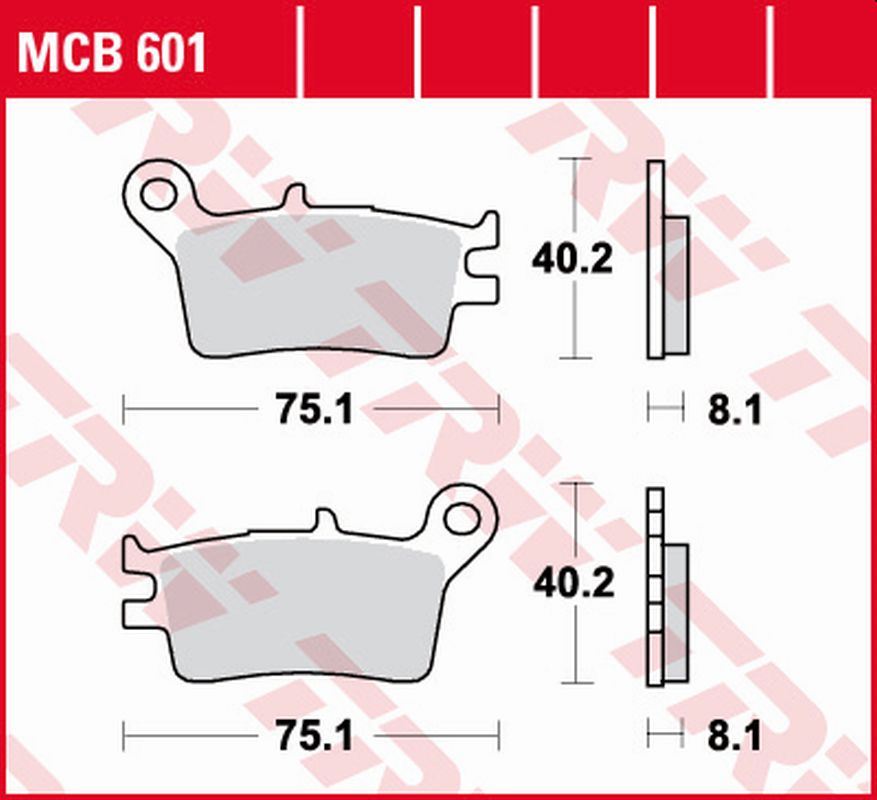 Brake pads TRW LUCAS MCB601 (KH153)