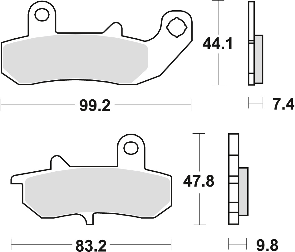 Brake pads TRW LUCAS MCB612SH (KH157)