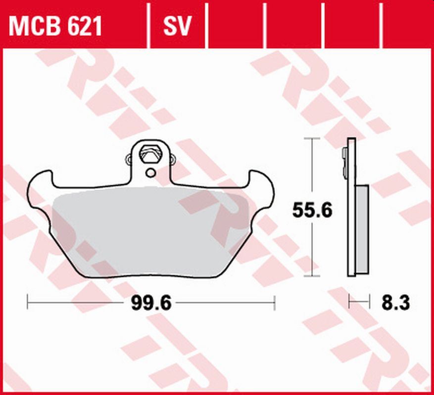 TRW ZF brzdové destičky KH407 organické BMW R 80R 91-95, K 1100LT/RS 90-98 přední