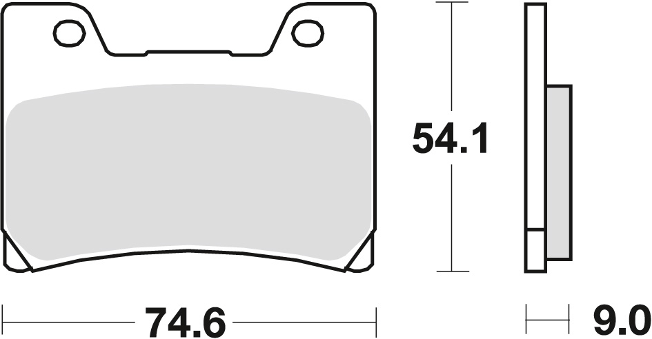TRW ZF brzdové destičky KH160 organické YAMAHA FZR 600 90-95, TDM 850 96-01, FZR 1000 89-90, V-MAX 1200 96-02, přední