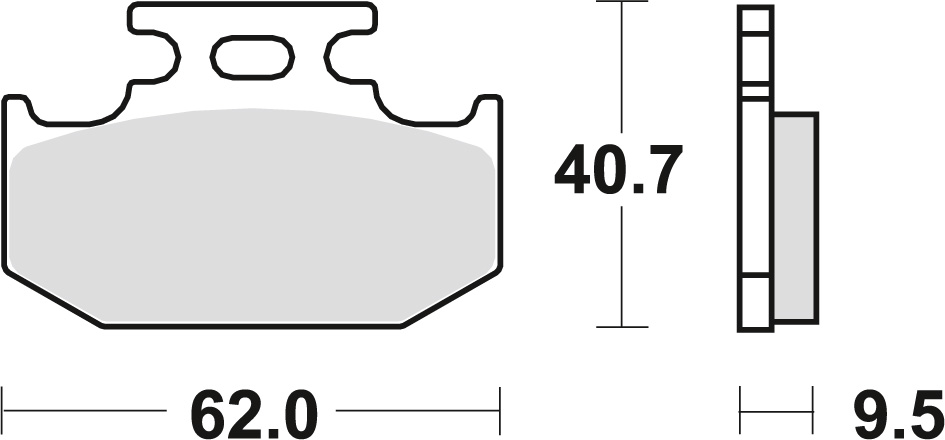 Brake pads TRW LUCAS MCB625SI (KH152/2)