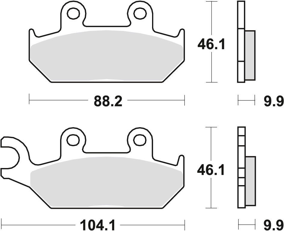 Brake pads TRW LUCAS MCB627 (KH172)