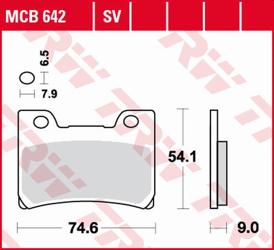 Brake pads TRW LUCAS MCB642 (KH123)