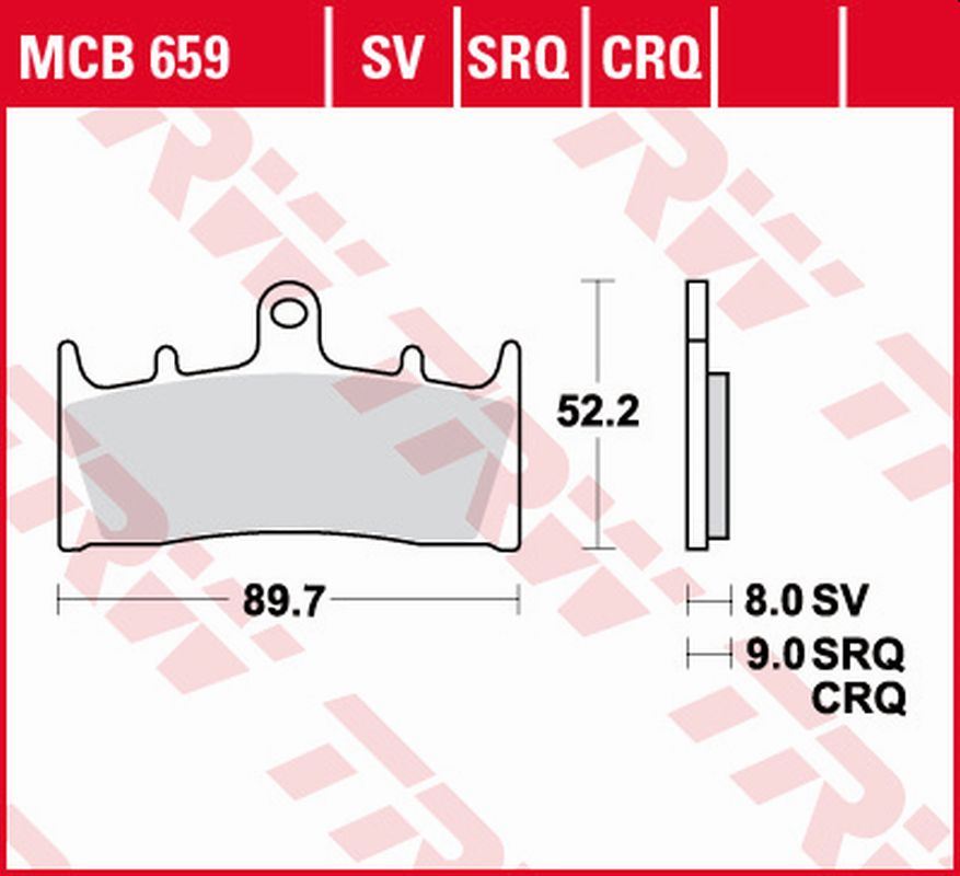 TRW ZF brake pads KH188 carbon racing KAWASAKI ZX-6R/ZX-7R 96-02, ZX-9R 96-01, ZRX 1100 96-00, ZRX 1200 01-06, ZX-12R 00-03, SUZUKI GSX-R 750 94-99, GSF 1200 BANDIT 01-05, GSX 1300R 99-07, GSX 1400 01-07 front