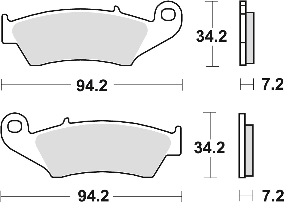 Brzdové destičky TRW LUCAS MCB669RSI (KH185)