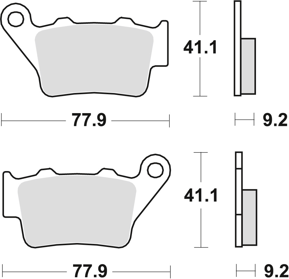 Brzdové destičky TRW LUCAS MCB672RSI (KH208)