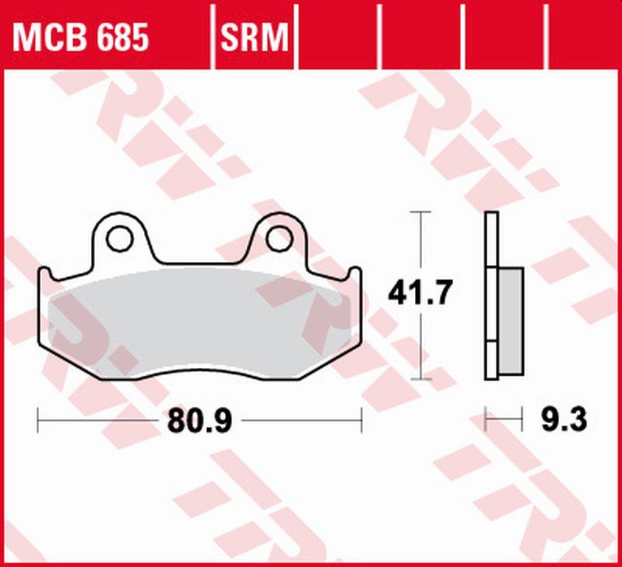 Brake pads TRW LUCAS MCB685SRM (KH411)