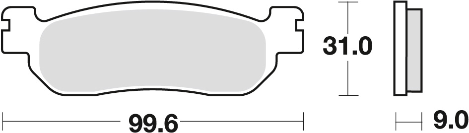 TRW ZF brake pads KH275 sintered STREET YAMAHA TW 125 99-08, TW 200 91-15, R6 99-02, front/rear