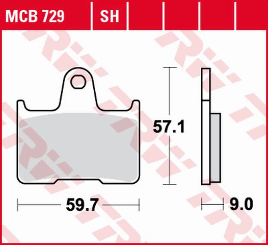 Brake pads TRW LUCAS MCB729 (KH254)