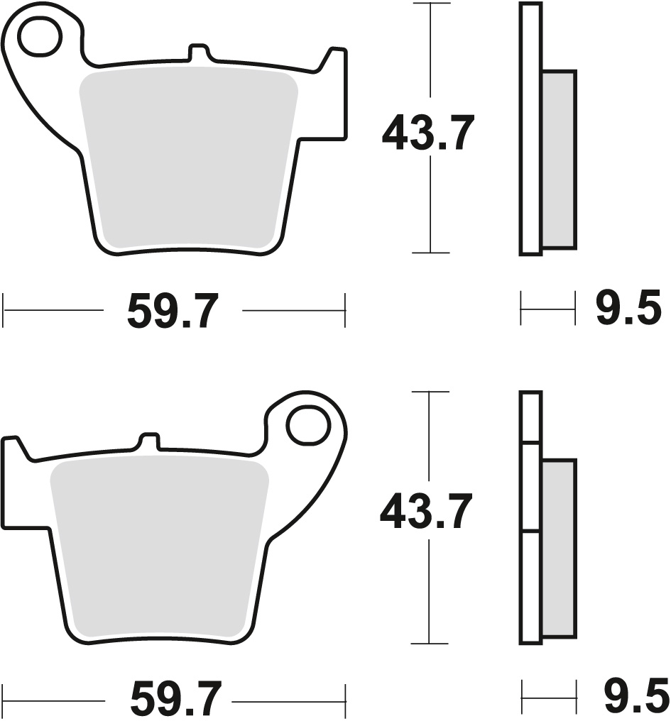 Brake pads TRW LUCAS MCB730RSI (KH346)