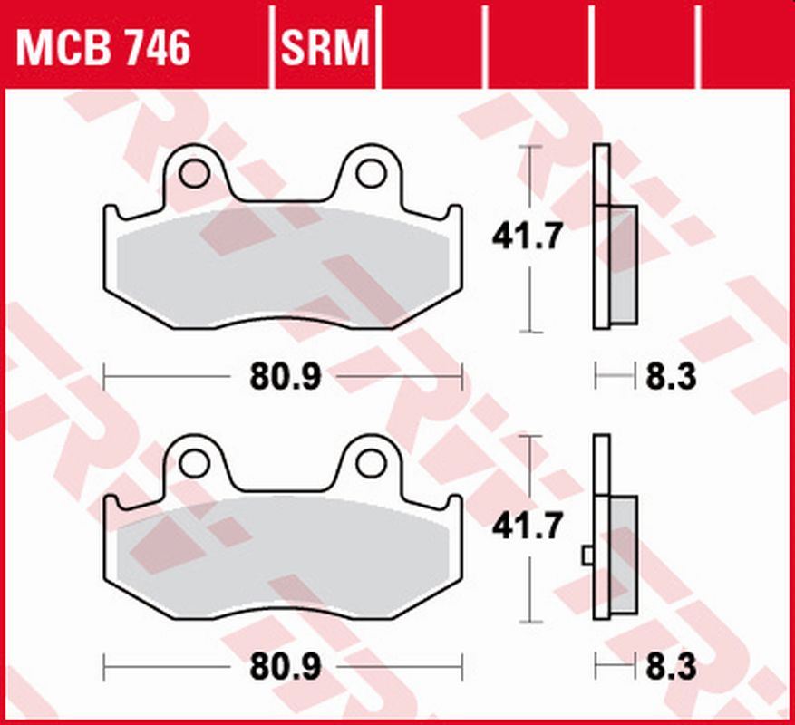 Brake pads TRW LUCAS MCB746 (KH323)