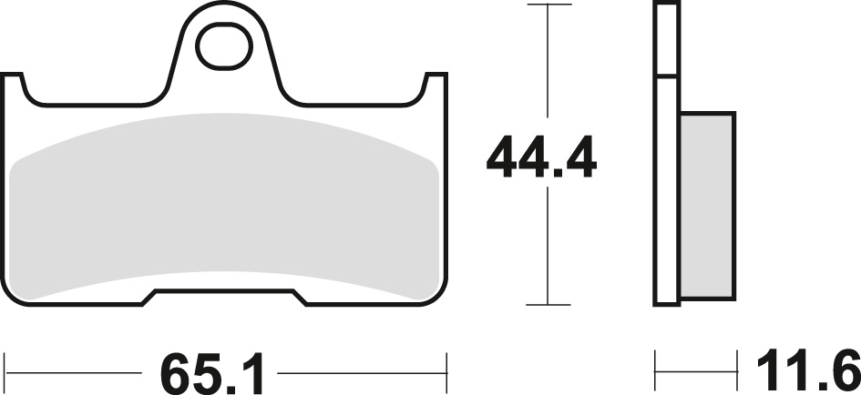 TRW ZF brzdové destičky KH344 sintrované OFFROAD YAMAHA YFM 660 02-08, zadní