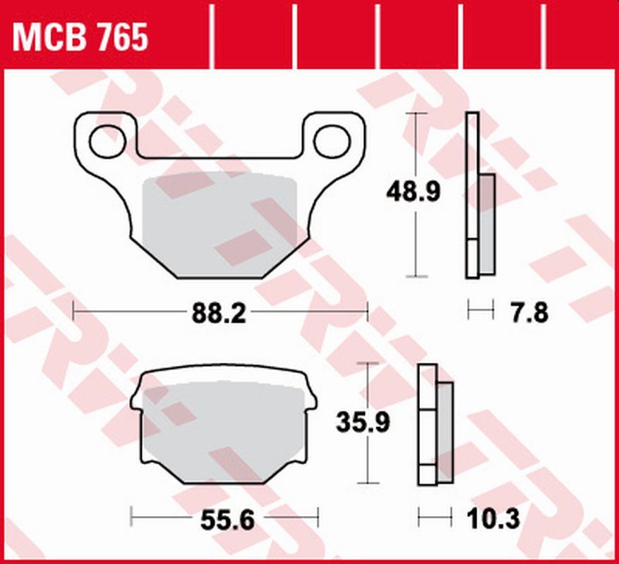 Brzdové destičky TRW LUCAS MCB765 (KH093)