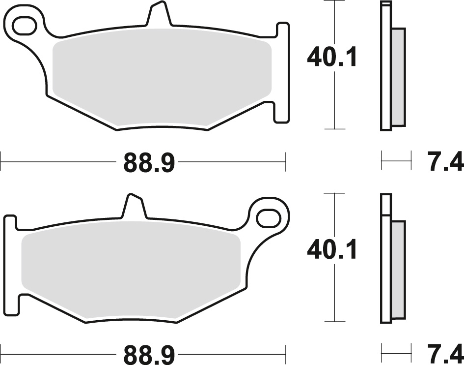 Brake pads TRW LUCAS MCB783SH (KH419)