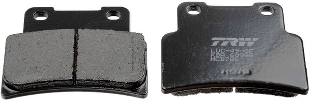 TRW LUCAS brzdové destičky KH432 organické APRILIA RS 125 07-13, SL 750 07-16, SMV 750 17-, YAMAHA MT / YZF 125 14-19, přední (MCB785)