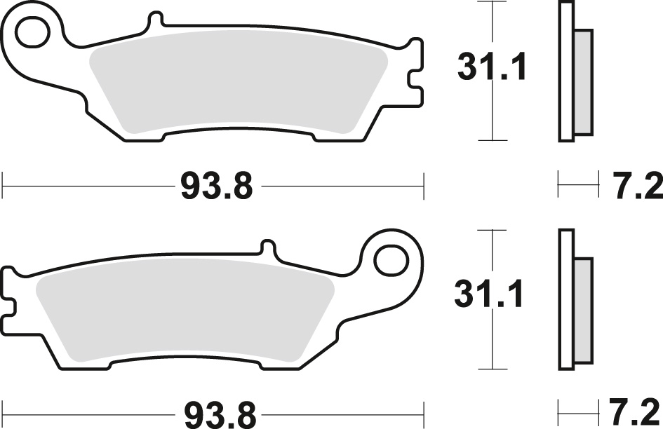 Brake pads TRW LUCAS MCB791SI (KH450)