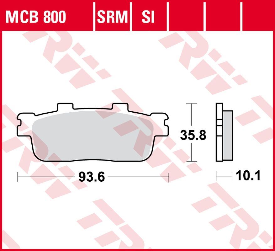 Brake pads TRW LUCAS MCB800SRM