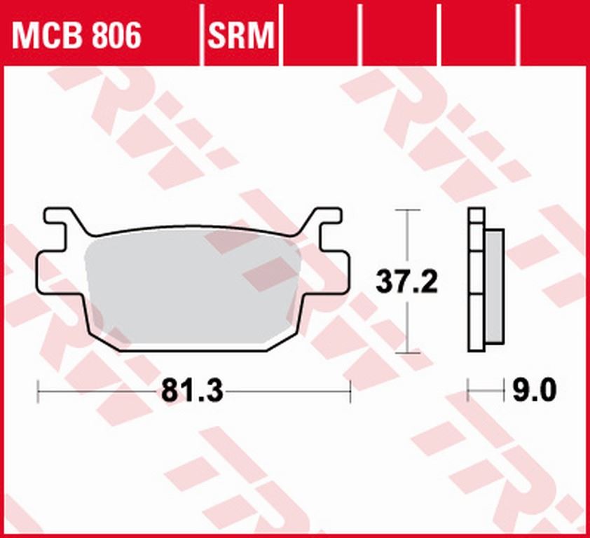 Brake pads TRW LUCAS MCB806SRM (KH415)