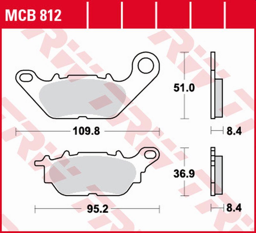 Brake pads TRW LUCAS MCB812 (KH464)