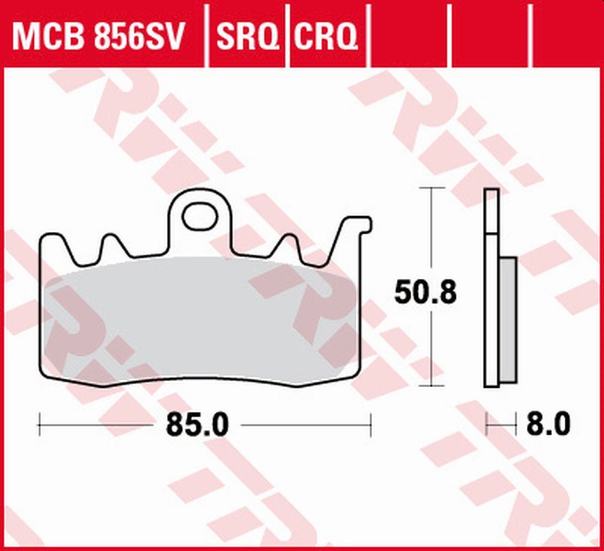 Brzdové destičky TRW LUCAS MCB856CRQ (KH630)