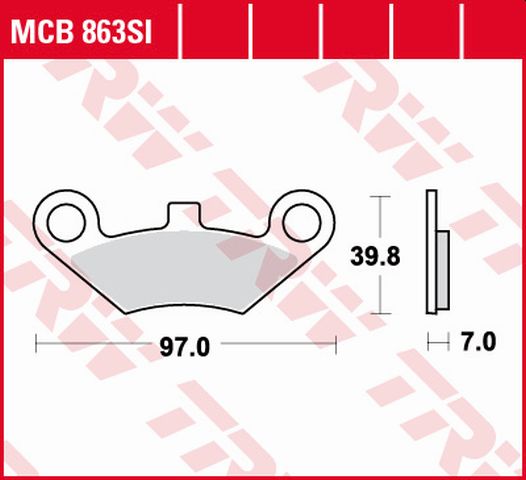TRW ZF brzdové destičky KH453 sintrované OFFROAD QUADZILLA 500 06-, přední, CF MOTO 500