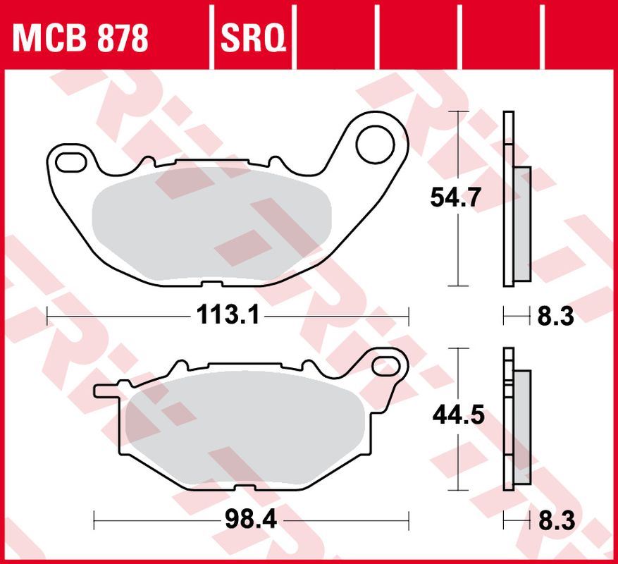 Brake pads TRW LUCAS MCB878TRQ (KH663)