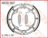 TRW LUCAS brzdové čelisti - pakny (160X30MM) (S606) (MCS907)