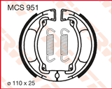 Brake shoes TRW LUCAS MCS951