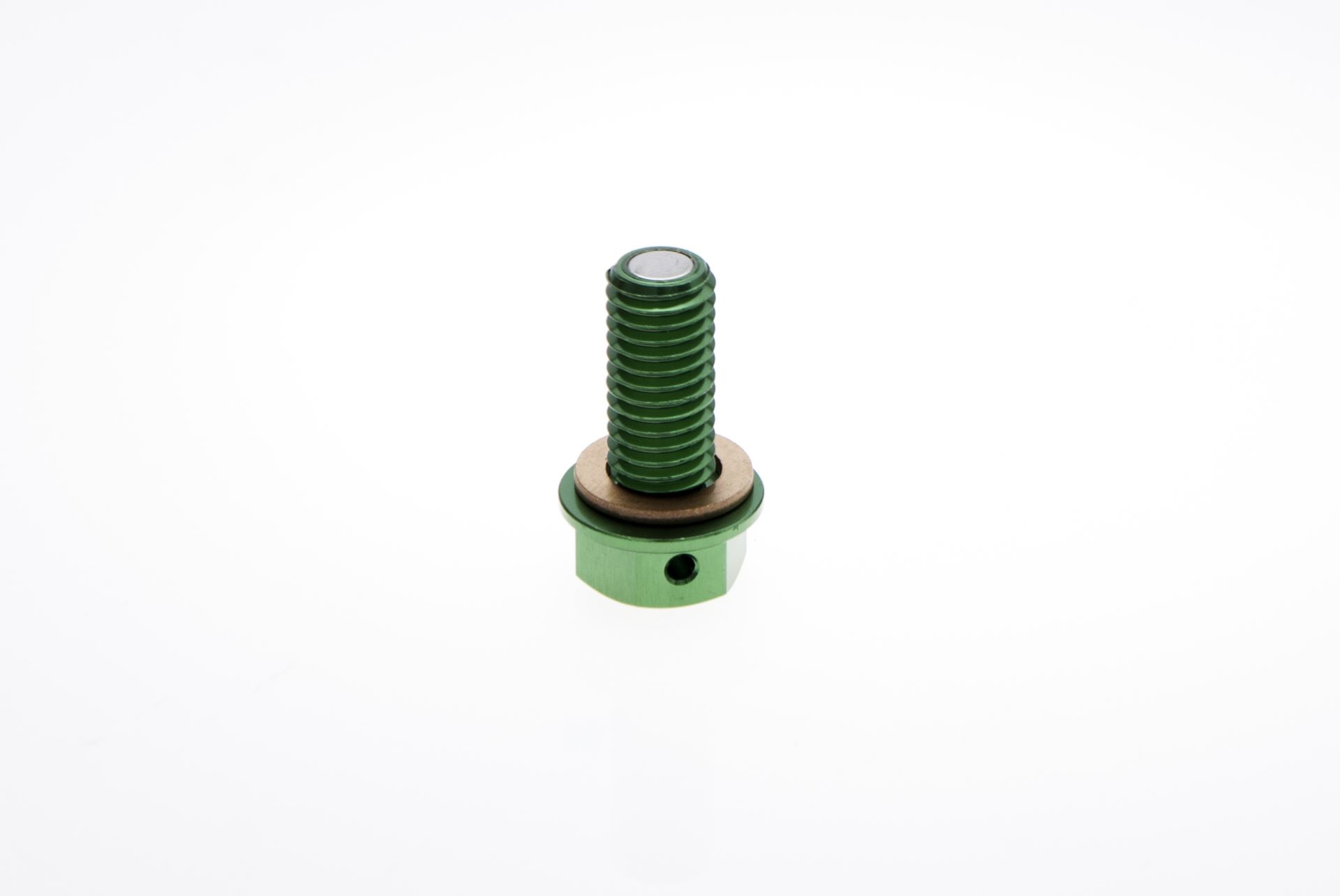 ACCEL vypouštěcí zátka oleje KAWASAKI KXF 450 06-15 barva zelená (MDP-03GR)