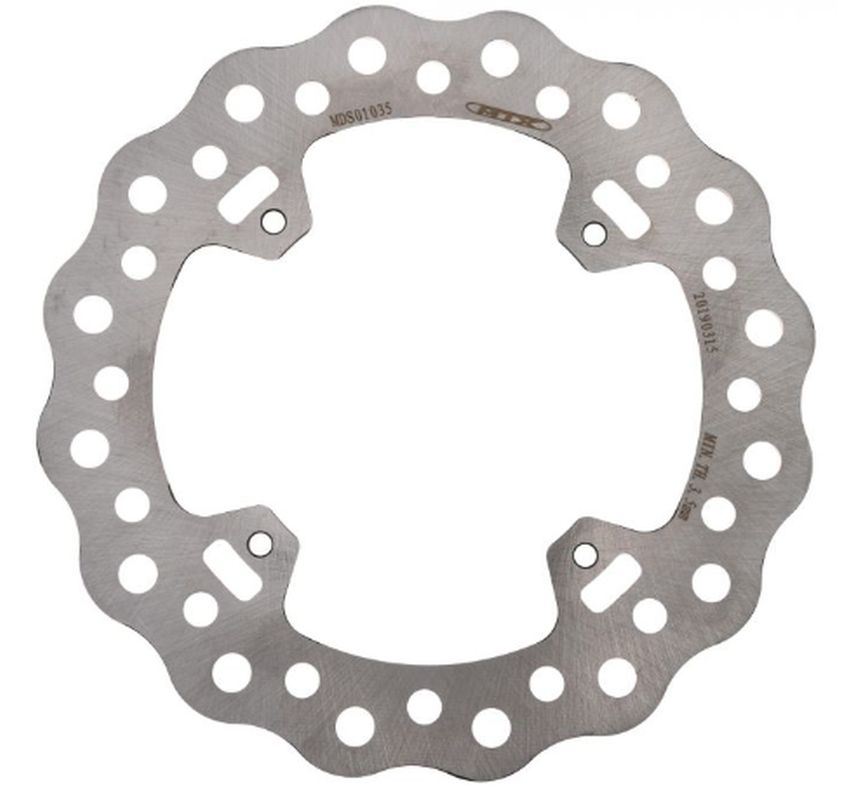 MTX PARTS brzdový kotouč zadní HONDA CRF 250R/X, CRF 450R/X 02-21, CRF 250RX/450RX 18-21, CR 125R/250R 02-08 WAVE (240X121X4mm) (4X6,5mm)