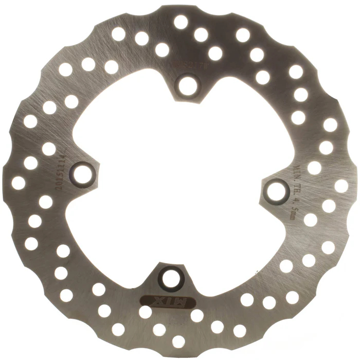 MTX PARTS brzdový kotouč zadní KAWASAKI ZX 6R 98-06, ZX10R, ER6F/N, KLE 650 VERSYS 07-14 (220X100Xmm) (4X10,5mm) WAVE (MTX PARTS brzdový kotouč zadní)
