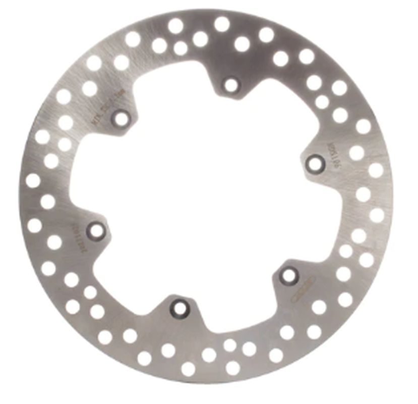 MTX PARTS rear brake disc KAWASAKI KLX 400 03-04, SUZUKI RM 125/250 87-98, DR-Z 400 00-09 (220X118X4mm) (6X6.5mm)