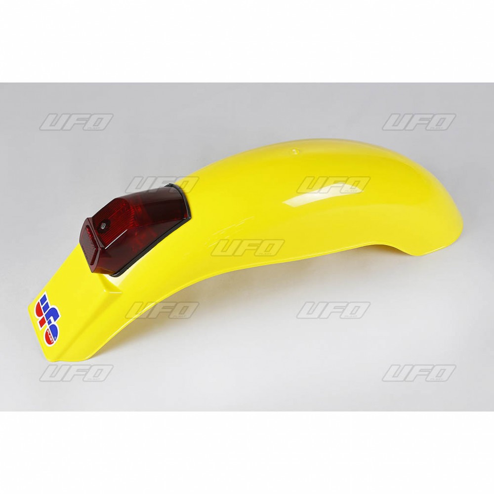 UFO zadní blatník univerzální CROSS ENDURO VINTAGE se světlem 50CC, 80CC, 125CC 75-79 barva žlutá (UFO zadní blatník univerzální CROSS ENDURO VINTAGE)