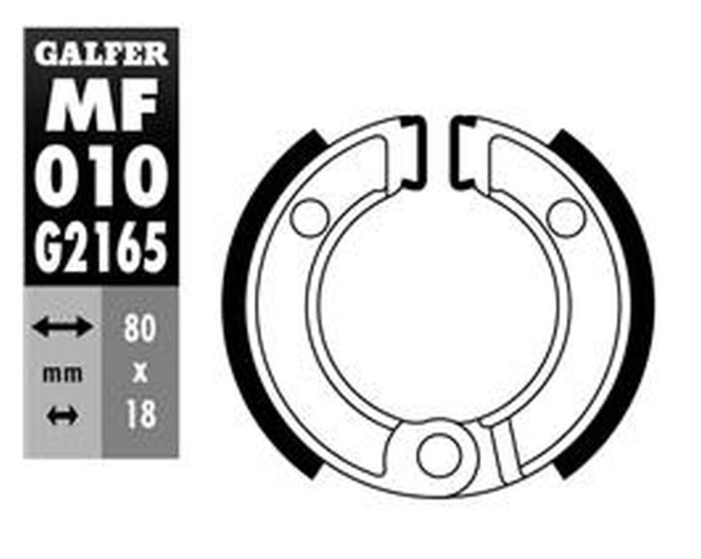 Brake shoes front GALFER MF010G2165