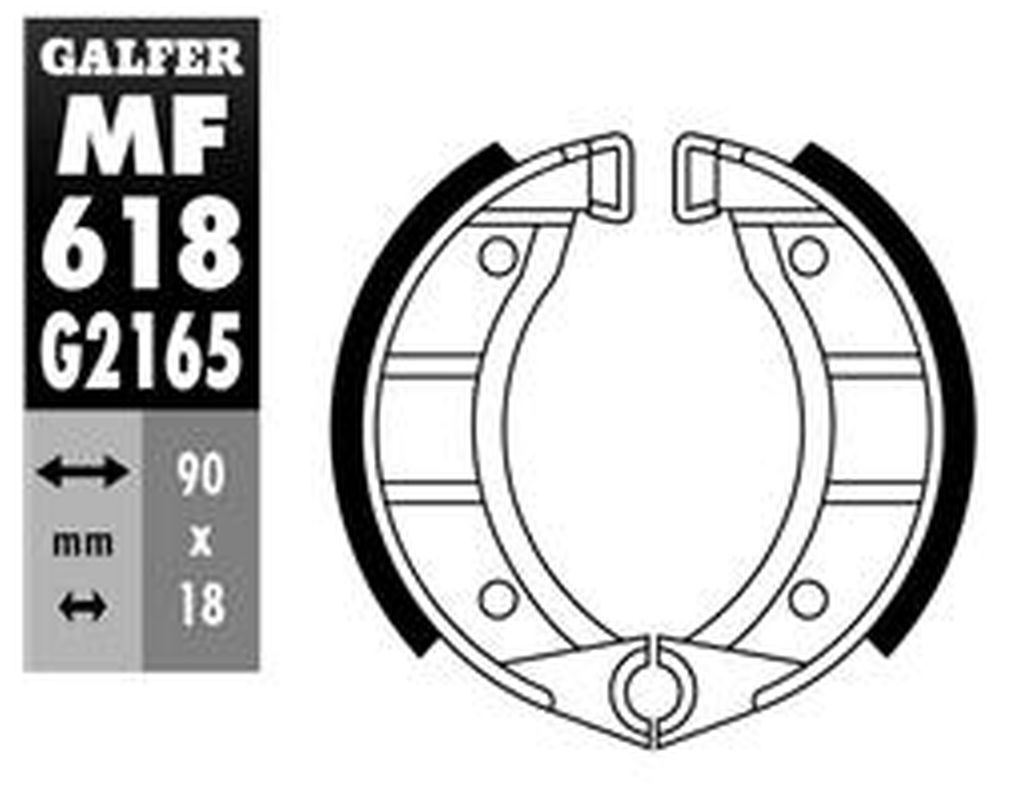 Brake shoes front GALFER MF618G2165