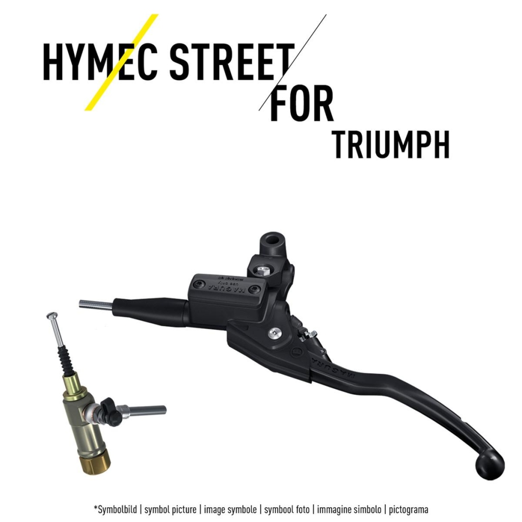 MAGURA sada hydraulické spojky HYMEC 167 TRIUMPH STREET TRIPLE 675 12-16; TIGER 800/800XC 10-14; TIGER 800XR 15-17 (průměr pístku 10,5mm) olej minerální