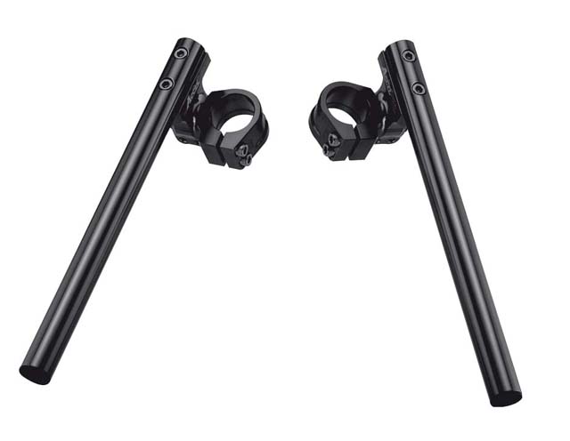 ACCEL řídítka dvoudílná s regulací STREET CLIP-ON objímka 37MM barva černá (MH-03-37BK)