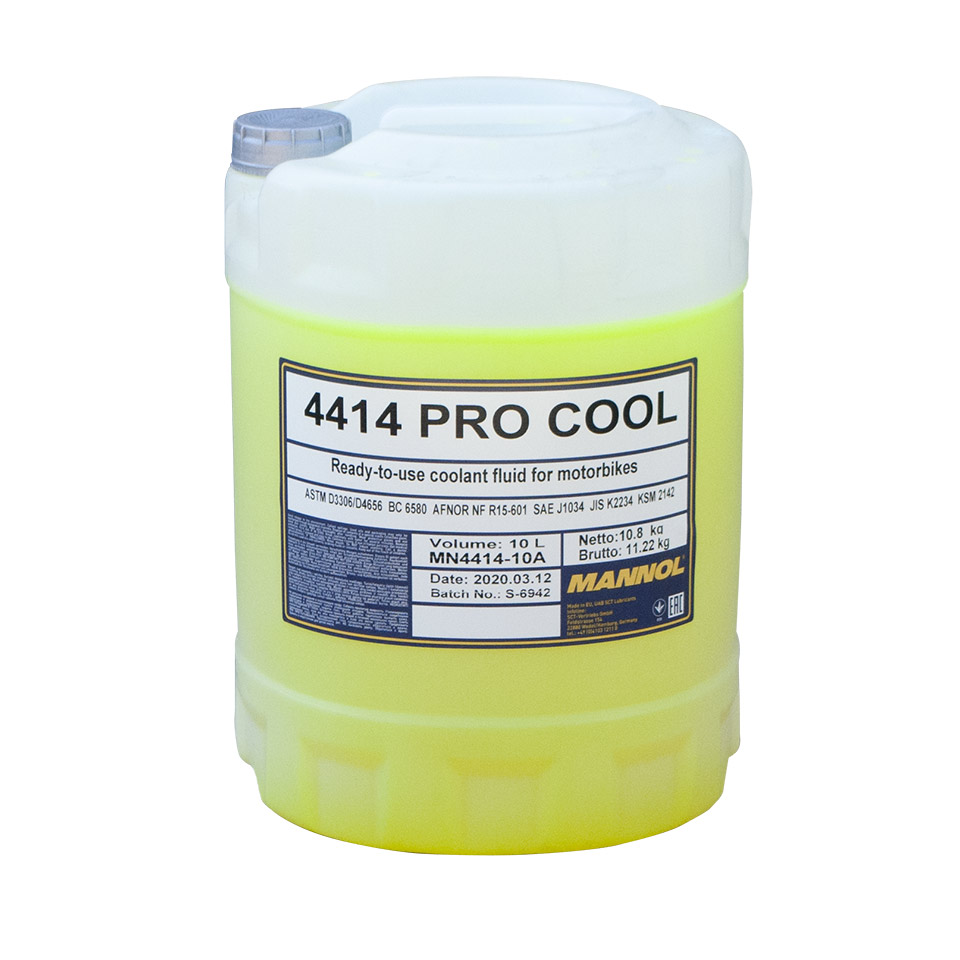 Levně MANNOL chladící kapalina PRO COOL 10L motocyklový (-40ST.C/+135ST.C) připraveno k použití (75) (MANNOL chladící kapalina PRO COOL 10L motocyklový)