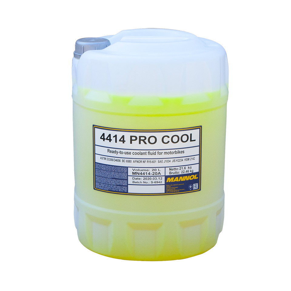 Levně MANNOL chladící kapalina PRO COOL 20L motocyklový (-40ST.C/+135ST.C) připraveno k použití (48) (MANNOL chladící kapalina PRO COOL 20L motocyklový)