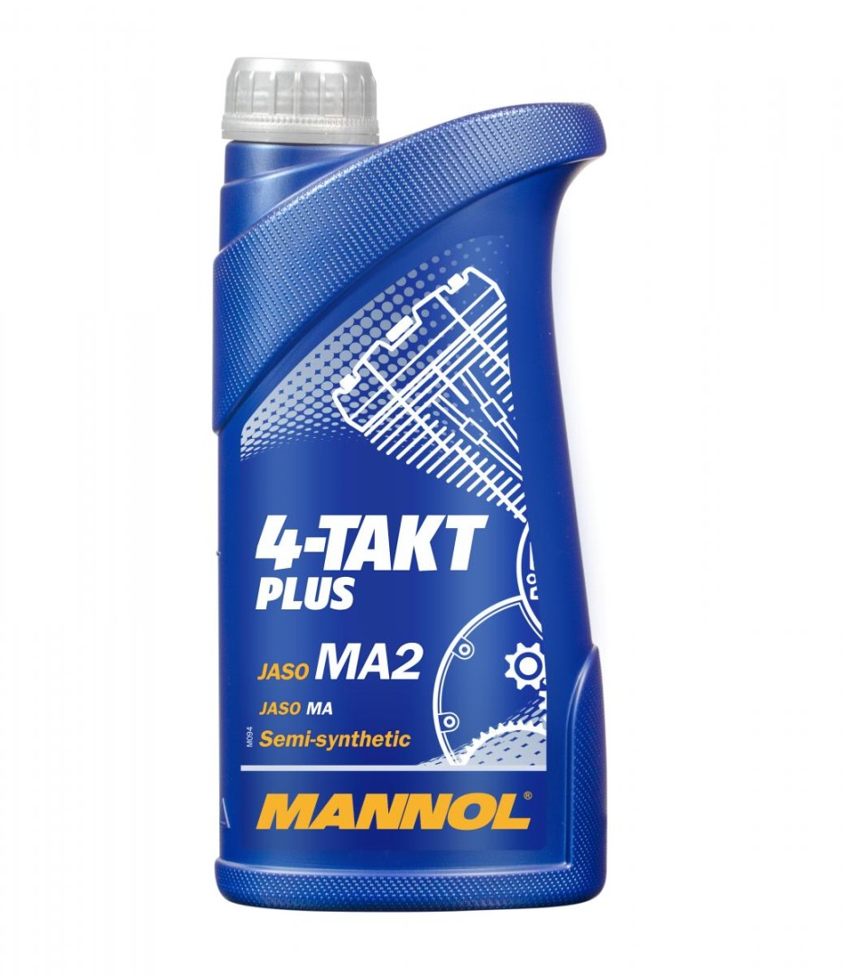 MANNOL motorový olej 4T PLUS 10W40 1L (API SL, JASO MA/MA2) polosyntetické (7202) (20) (960) (MANNOL motorový olej 4T PLUS 10W40 1L (API SL, JASO)
