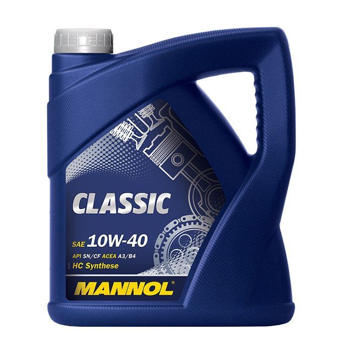 MANNOL motorový olej automobilový 10W40 CLASSIC SN/CH-4 4 litry (7501) (polosyntetický) (MANNOL motorový olej automobilový 10W40 CLASSIC SN/CH-4 4)