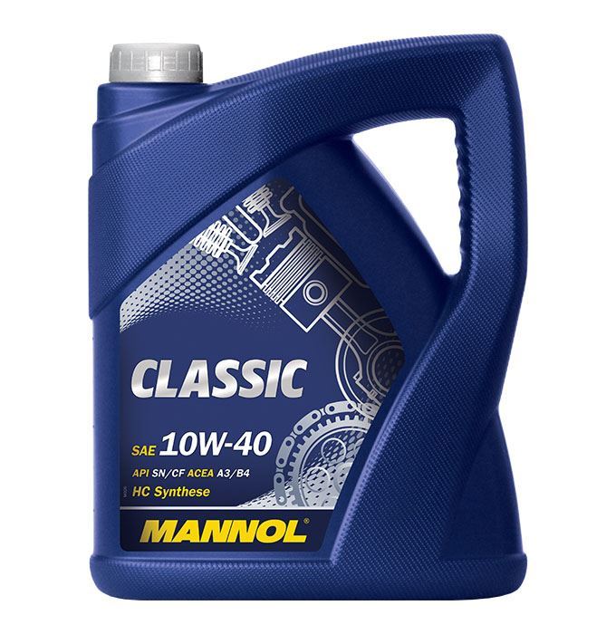 MANNOL motorový olej automobilový 10W40 CLASSIC SN/CH-4 5 litrů (7501) (polosyntetický) (MANNOL motorový olej automobilový 10W40 CLASSIC SN/CH-4 5)