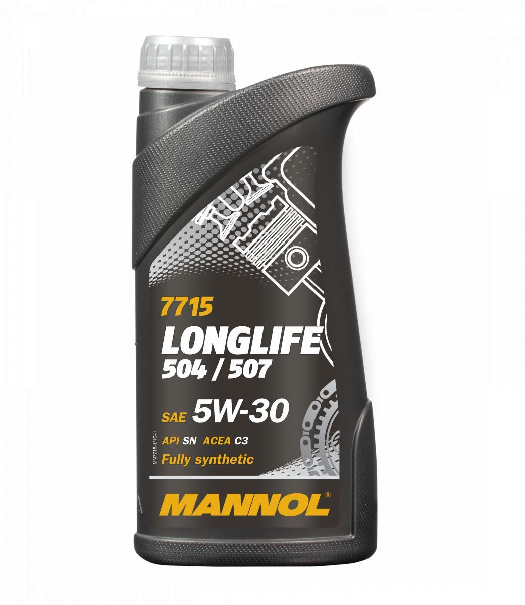 MANNOL motorový olej automobilový 5W30 LONGLIFE 504/507 O.E.M. FOR VW, AU 1 LITR (7715) (syntetický) (MANNOL motorový olej automobilový 5W30 LONGLIFE)