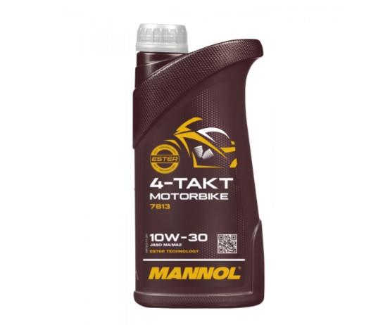 MANNOL motorový olej 4T MOTORBIKE 10W50 1L syntetický ESTER TECHNOLOGY (JASO MA/MA2) (7814) (20) (MANNOL motorový olej 4T MOTORBIKE 10W50 1L)
