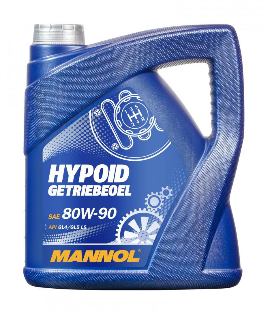 Levně MANNOL HYPOID GETRIEBEOEL 80W90 API GL4/GL5 LS- olej převodový minerální 4L (80W-90) (MANNOL HYPOID GETRIEBEOEL 80W90 API GL4/GL5 LS- olej převodový)