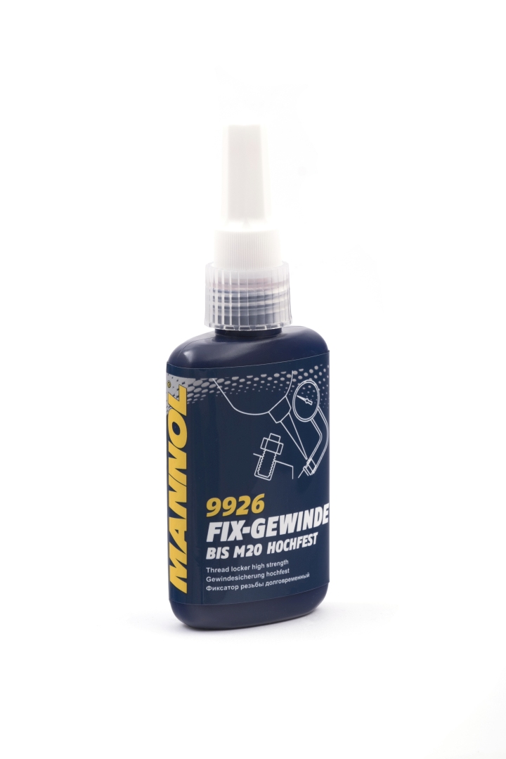 MANNOL FIX-GEWINDE HOCHFEST - lepidlo na šrouby, červená silný 50ML (9926) (144)